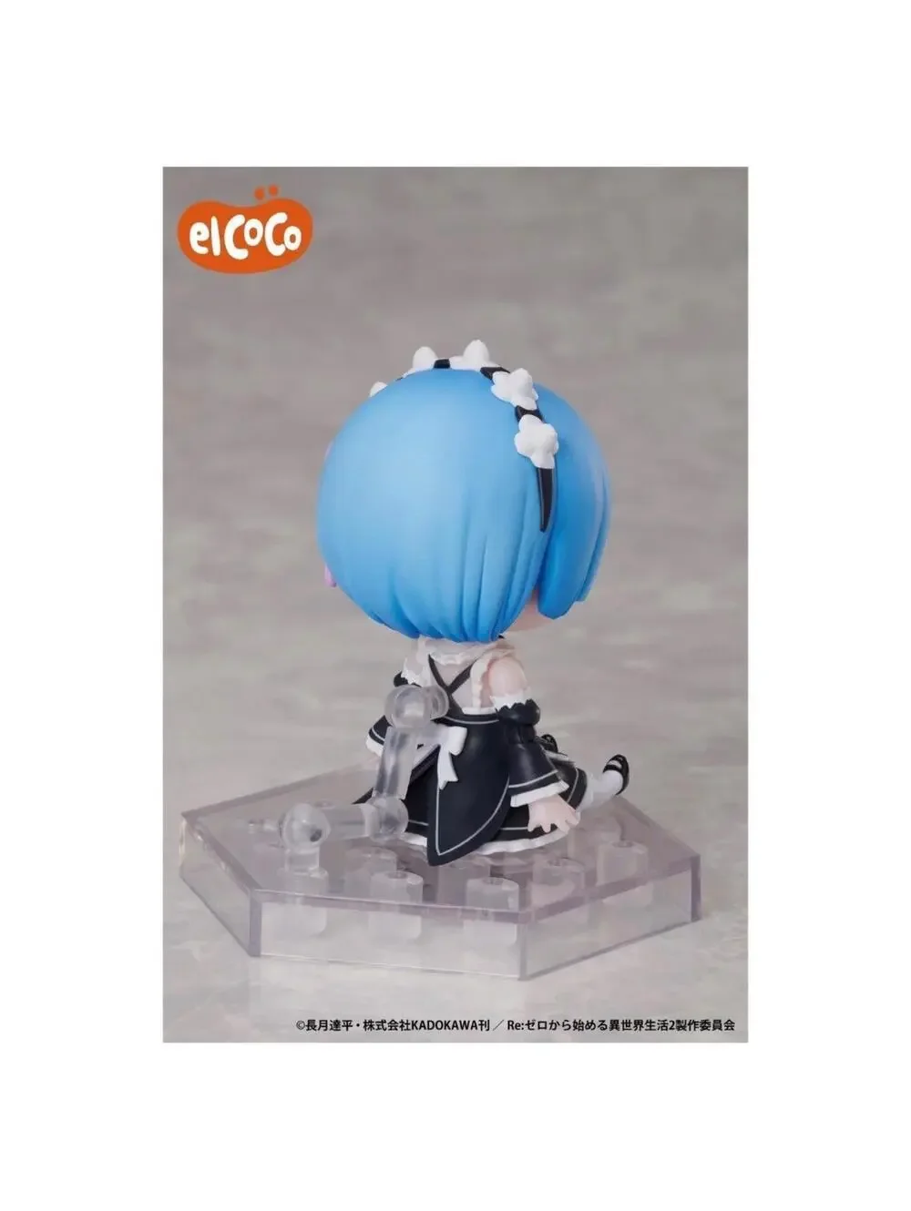 elCOCO Re:Zero Rem DFORM+ Action Figure 9cm NIB Chibi Maid Figure US Seller